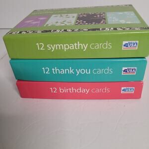 Variety Pack Stationery Cards - Sympathy, Thank You, Birthday